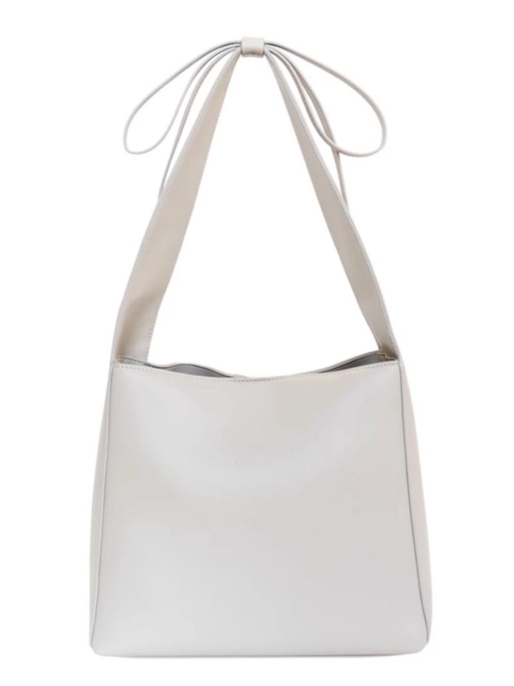 BCBGeneration| Bow Hobo Shoulder Bag with Card Case | Off-White